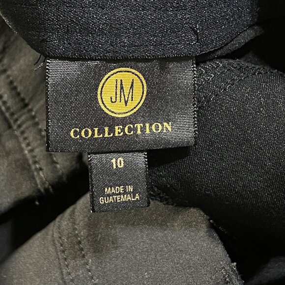 JM Collection Trouser Pants Black Size 10 Women's Stretch - Picture 3 of 6